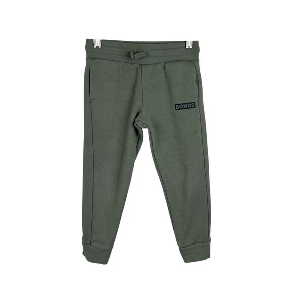 Bonds Kids Jogger Sweatpants Youth 4 Green Pull On Active Play Clothes Boys - Picture 1 of 11